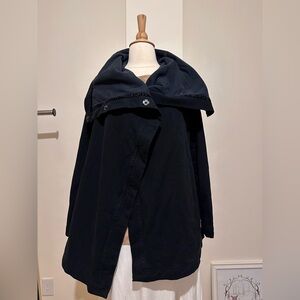 Lululemon Asymmetrical Snap Athletica Sweatshirt Ombré Lining Size 4